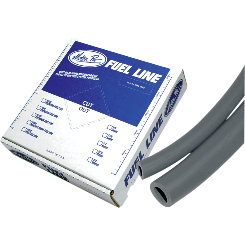 MOTION PRO MP PREMIUM FUEL LINE GRAY 3/16 ID X 25' 12-0031