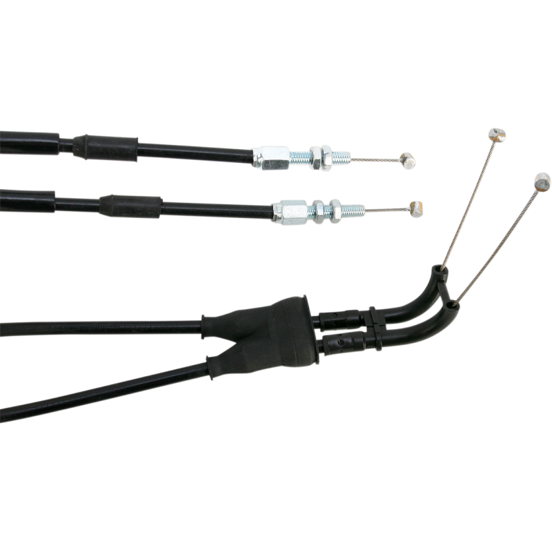 MOTION PRO THROTTLE CABLE PUSH-PULL BLACK VINYL SET 10-0117