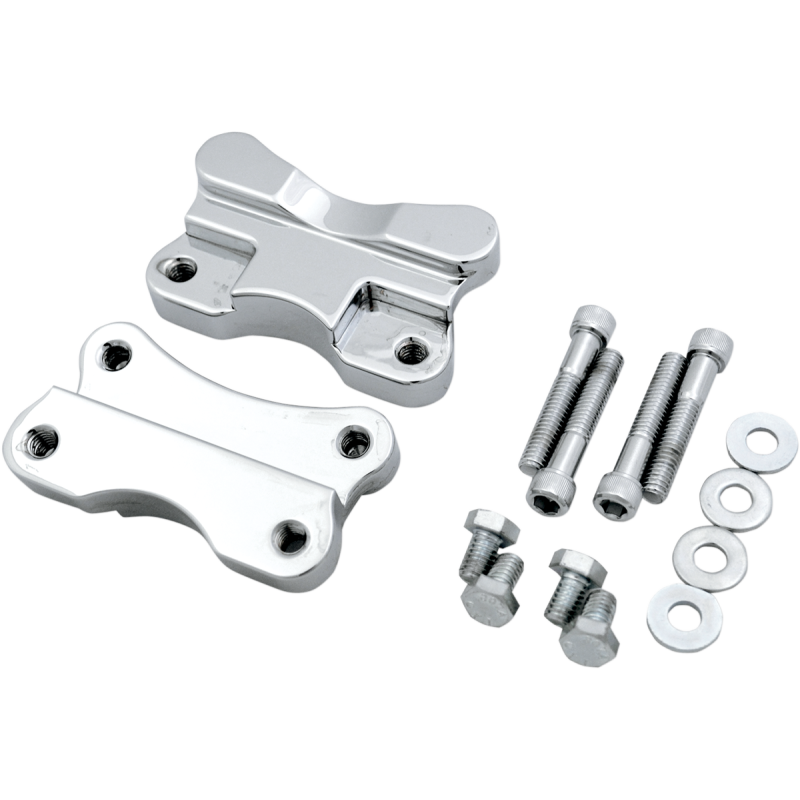 DRAG SPECIALTIES 86-17 FLST CHR FENDER ADAPTERS PR 1410-0066