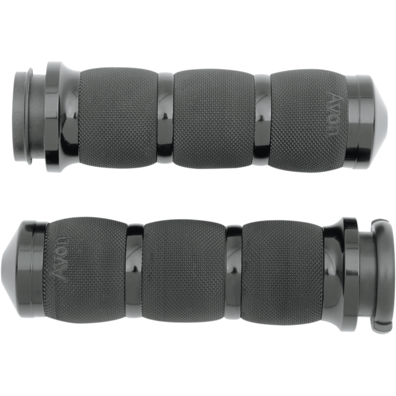 AVON GRIPS 08-18 FLHT BLK AIR CUSHION GRIPS (PR) AIR-90-ANO-FLY