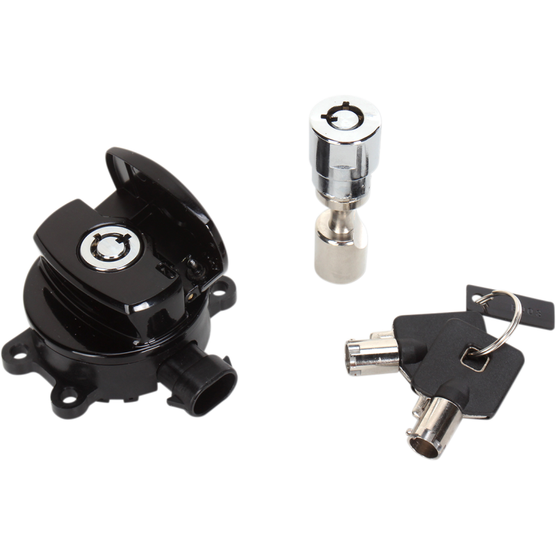 DRAG SPECIALTIES SWITCH GL/BLK W/FRK LK 11-17 FLST E21-0214GBK