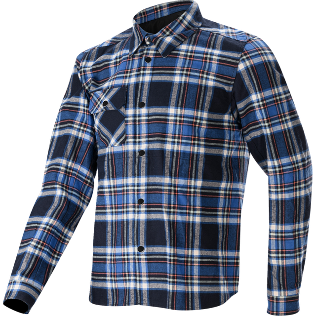 ALPINESTARS WHISTLER WIND BLOCK PLAID SHIRT - XL - BLUE 1401023-70-XL