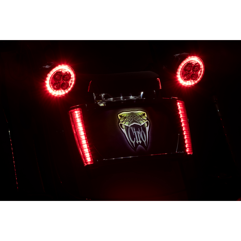 CIRO LLC FRAME LP W/LEDS BLK/RED 40302