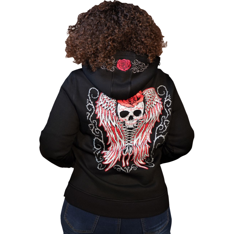 LETHAL THREAT HOODY WM PULOV THRN BK SM HD84071S