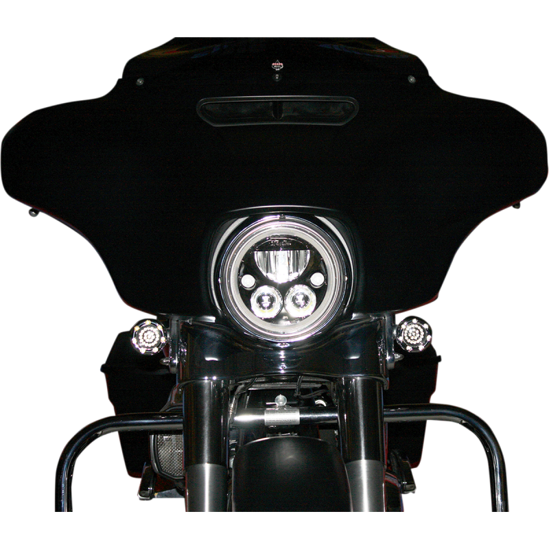 CUSTOM DYNAMICS HEADLIGHT TRUEBEAM 7" BLK CDTB-7-B