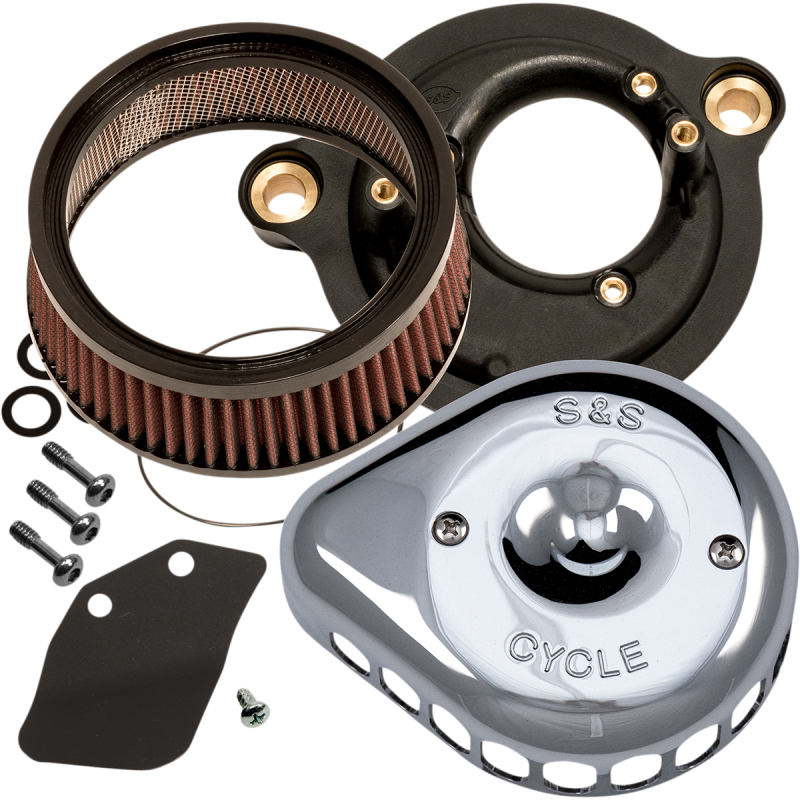 S&S CYCLE AIR CLNR CHR MTD M8 170-0435C