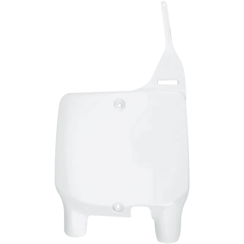 UFO RM125/250 99-00 FRONT # PLATE WHITE SU03904-041