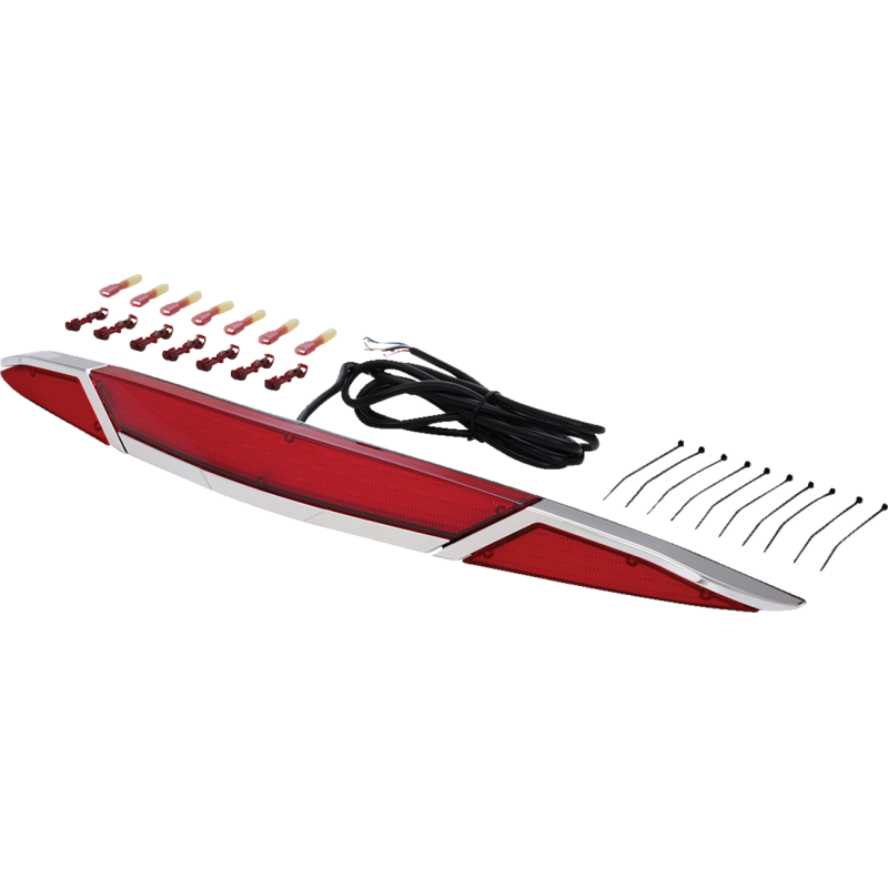 SHOW CHROME LED TRUNK LIGHT - RED LENS - CHROME - GL1800 52-970R