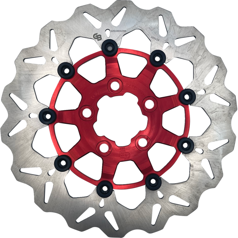 GBRAKES ROTOR RR WAVE FL RED DF681CW-R