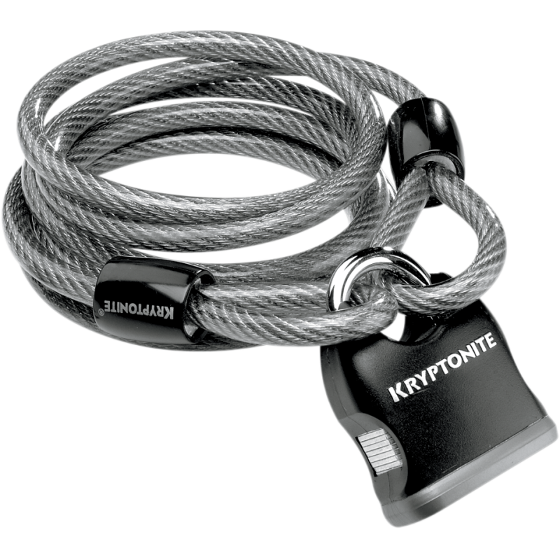 KRYPTONITE KRYPTOFLEX 8MMX 180CM CABLE & PADLOCK 720018210412