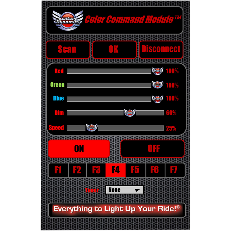 CUSTOM DYNAMICS MAGICAL WIZARD LIGHT FULL BIKE KIT BLU TOOTH TMWK2BM6