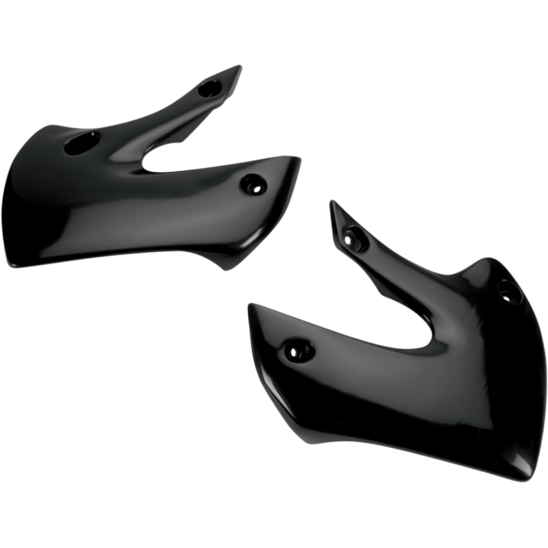 UFO KX65/KLX110 01-13/01-09 RAD COVERS BLACK KA03733-001