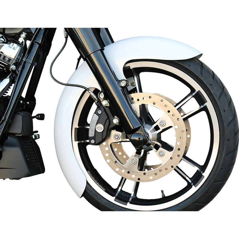 PAUL YAFFE BAGGER NATION FRONT FENDER - OEM - 16'-19' WHEEL  W/ SATIN ADAPTERS THICKY-OEM-14L-S