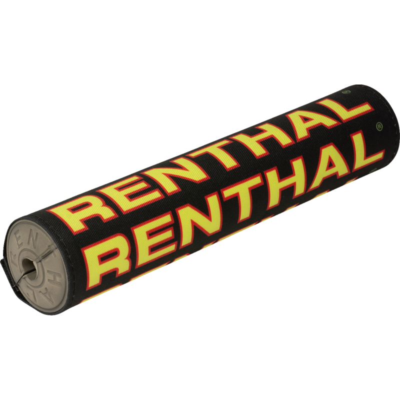RENTHAL RENTHAL VINTAGE CLOTH SX BAR PAD BK/RD/YL GREY FOAM 10" P355 P355