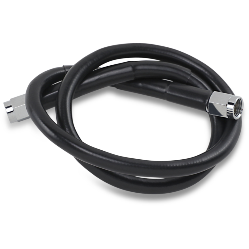DRAG SPECIALTIES BLACK S/S BRAKE LINE 24" 824-BLK