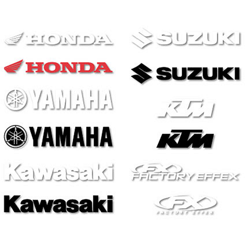FACTORY EFFEX 1' DIE CUT STICKER - KTM (WHITE) 19-94550