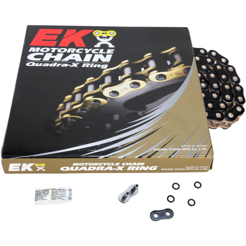 EK CHAIN 520 ZVX3 X 150 LINK BLACK/GOLD 520ZVX3-150KG