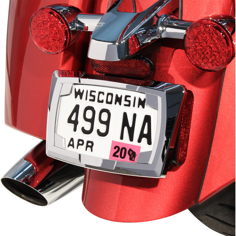 CIRO LLC MULTI-FIT LICENSE PLATE FRAME, CHROME 70400