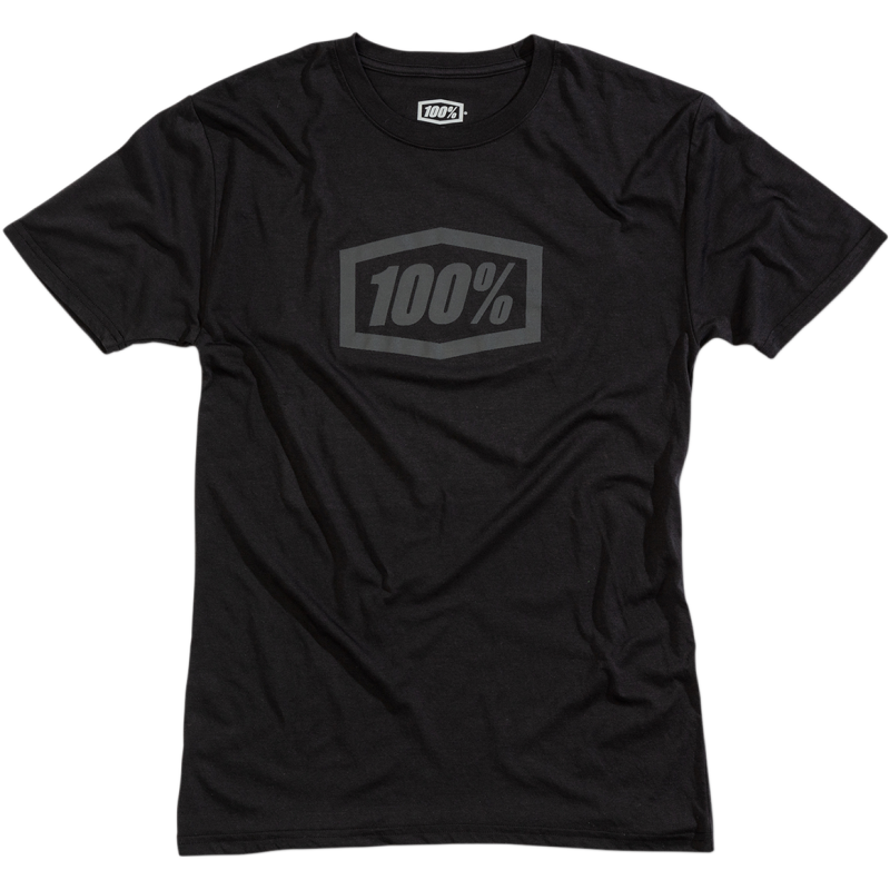 100% ESSENTIAL TECH TEE BLACK/GREY SM 20009-00000