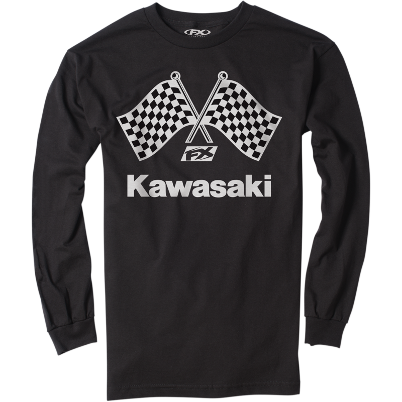 FACTORY EFFEX-APPAREL TEE LS KAW CHECKER BK LG 23-87114