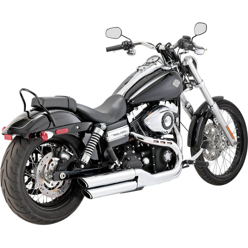 VANCE & HINES 08-17 FXDF/WG TW/SLASH RND 3" SO CHRM*2 16845