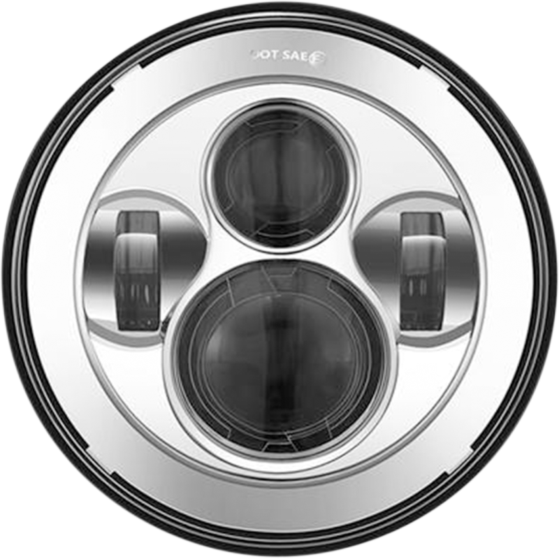 SPEED DEMON 45W - 7" MOTORCYCLE HEADLIGHT - CHROME - DOT 10-20214