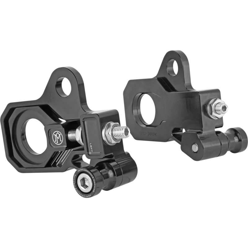 PERFORMANCE MACHINE AXLE ADJUSTER KIT BLK 0117-0028M-B
