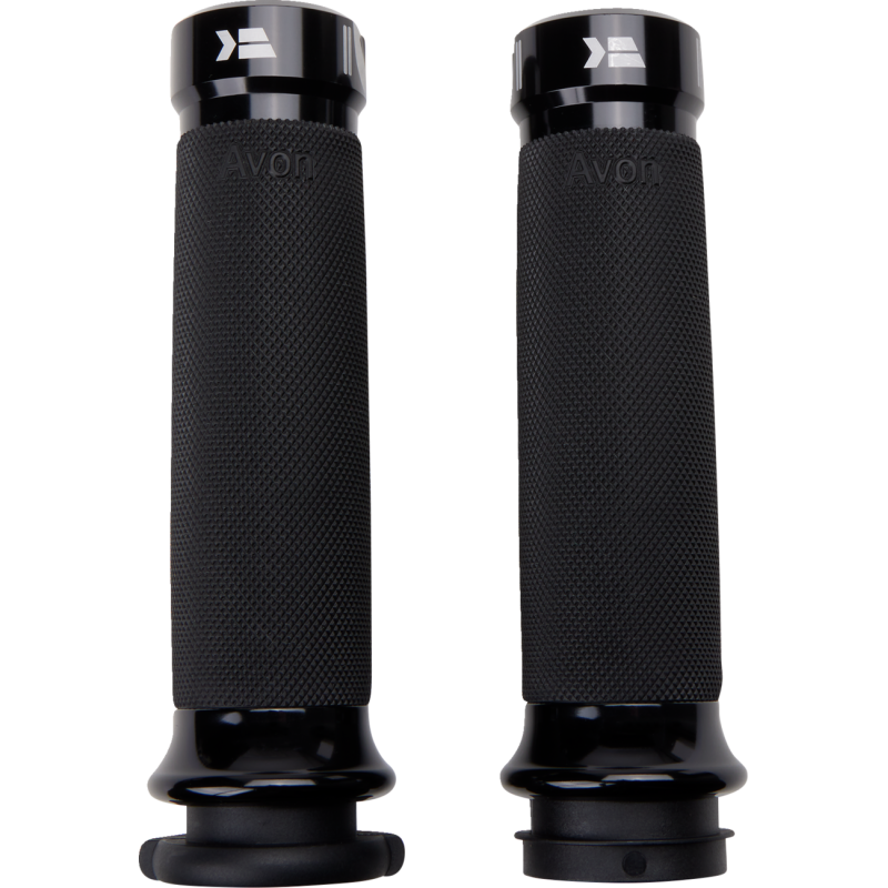 KHROME WERKS ETC GRIPS, KLASSIC, CUSTOM COUTOUR, BLACK, PKG 500180