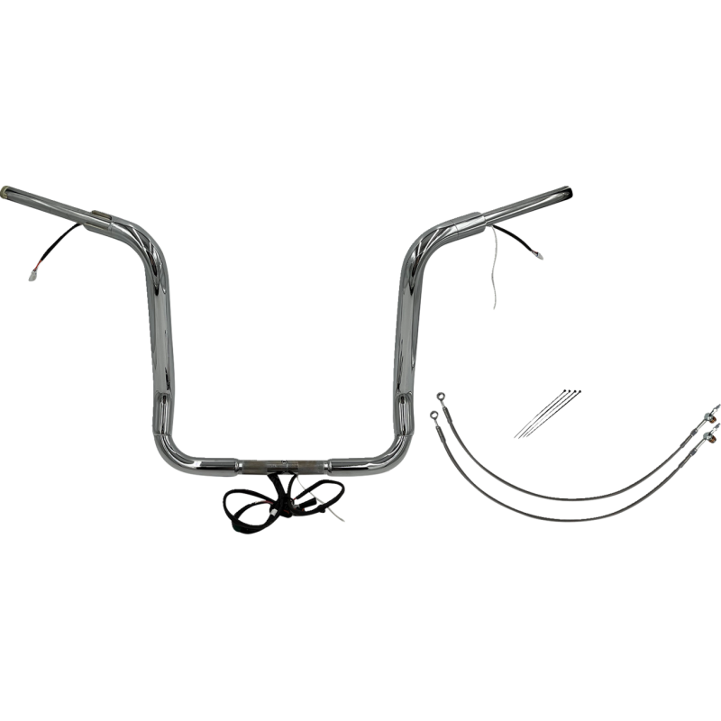 FAT BAGGERS INC HANDLEBAR KIT - POINTED TOP - 16" - CHROME 802516