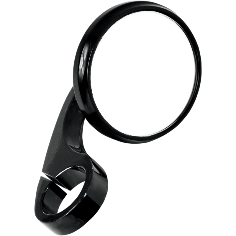 TODDS CYCLE MIRROR SHOOTER 1" BLK 0640-0748