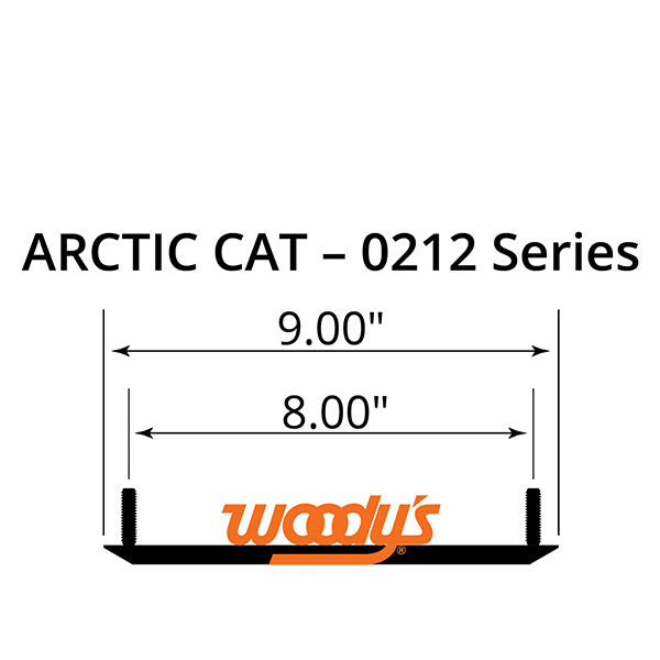 WOODY'S FLAT-TOP EXTENDER TRAIL III 4" CARBIDE RUNNER ARCTIC CAT EAT3-0212