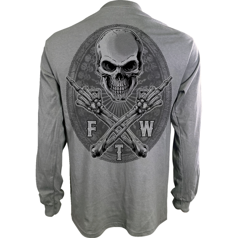 LETHAL THREAT FTW SKULL DARK GRAY LS M LS20877M