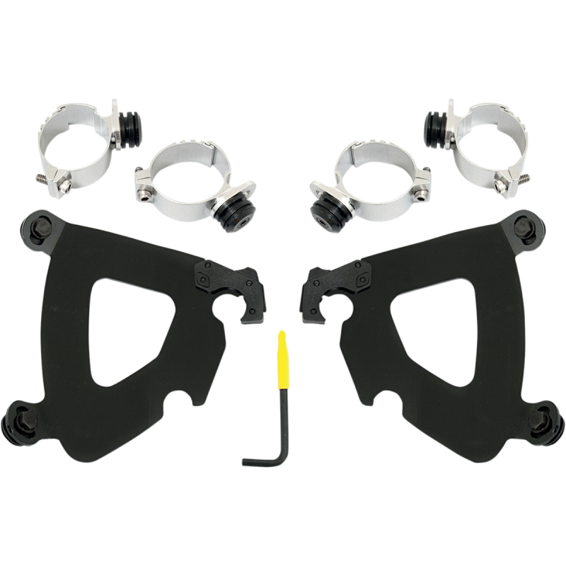 MEMPHIS SHADES HD FXD MNT KIT GAUNTLET BLACK MEB1993