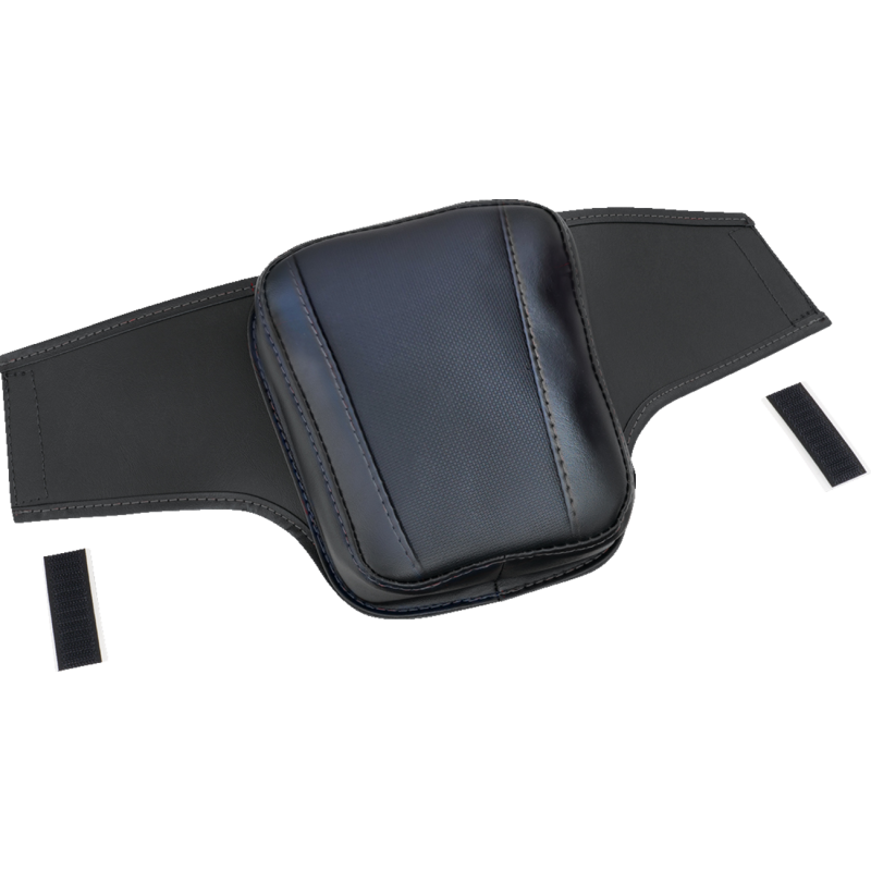 SHOW CHROME BALLISTIC TANK POUCH - BLACK W/ BLACK STITCH - RYKER '19-'23 H40-402CBK