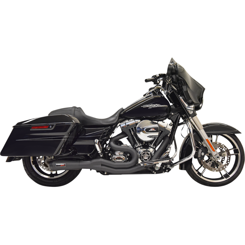 BASSANI XHAUST 07-16 FL EXH 2:1 BLK MID/MEG 1F62B