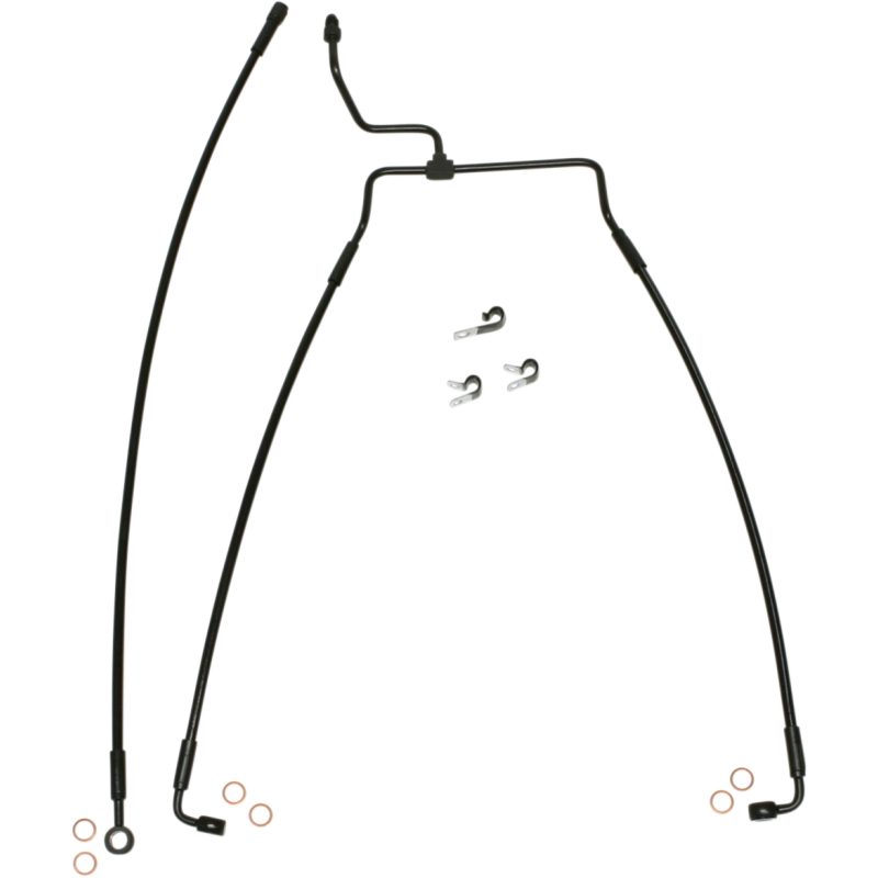 MAGNUM BRAKE LINE - FRONT - XR - BLACK SBB1314-25