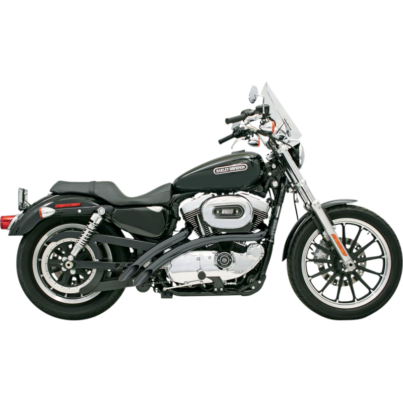 BASSANI XHAUST 07-13 XL RADIAL SWEEPERS 2:2 FS BLACK XL4-FF12CLB
