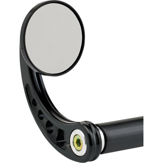 JOKER MACHINE 2-1/4" BAR END MIRROR STEM C BLACK 09-312-CB