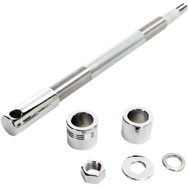 DRAG SPECIALTIES AXLE FRT CHR 00-06 FXST 16-0317NU