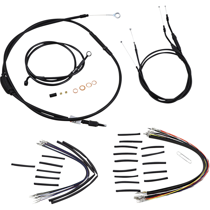 BURLY BRAND 10" T BAR CABLE KIT 07-11 DYNA B30-1146