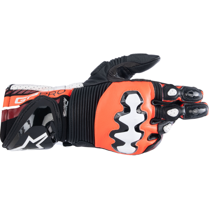 ALPINESTARS (ROAD) GP PRO R4 GLOVE BLK/RD FLUO/WHT 2X 3556724-1321-2X
