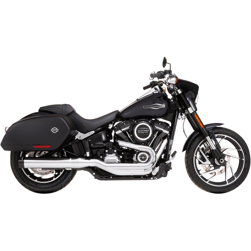 RINEHART RACING 18-23 FLSB 4" SLIP-ON CHROME W/BLK EC 500-1230