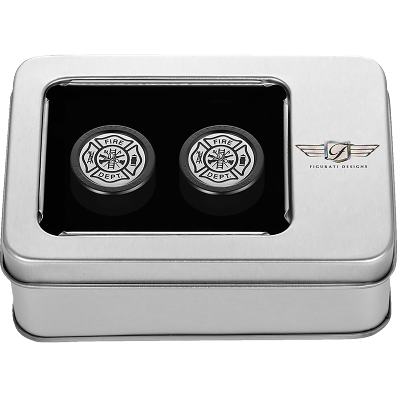 FIGURATI DESIGNS ND MAG DOCKING COVERS BLACK WITH MALTESE CROSS 25.2X32MM FD74-DC-25.2/32-BLK