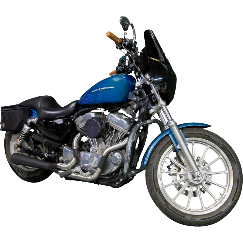 TRASK 2-INTO-1 BIG SEXY EXHAUST SYSTEM - BLACK TM-5300BK