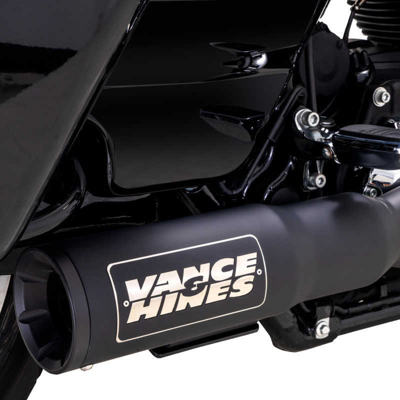 VANCE & HINES EXHAUST 2-1 HI OUTP BLK MATT SS 17+FL 47321