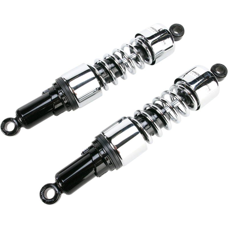 PROGRESSIVE SUSPENSION SHOCKS - 412 CRUISER SERIES - CHROME - 14.2" - STANDARD 412-4260C