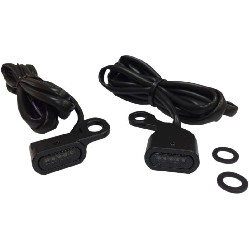 DRAG SPECIALTIES 96-14 S/TAIL MRKR LIGHTS BLK SMK PR L22-0230MBE