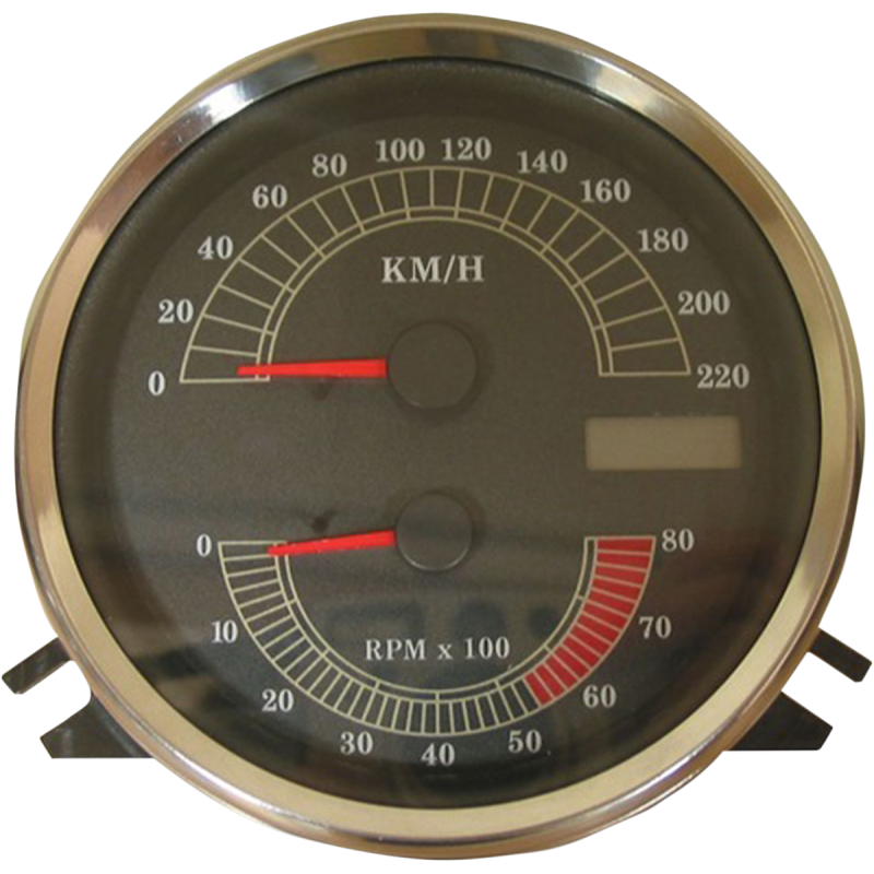 DRAG SPECIALTIES FLHR SPEEDO W/TACH KM/H 2210-0332