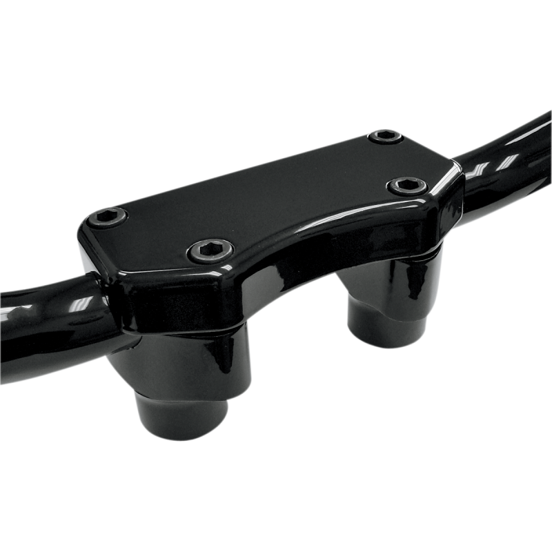 DRAG SPECIALTIES BLACK 1.5" RISERS W/TOP CAP 0602-0256