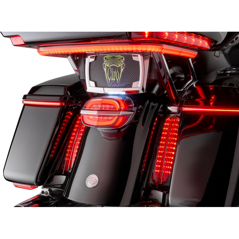 CIRO LLC TAILLIGHT - SMOKE LENS W/ LICENSE PLATE LIGHT 40902